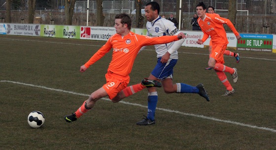 Ook Jeroen  Püttmann kwam tegen Hillegom niet tot scoren