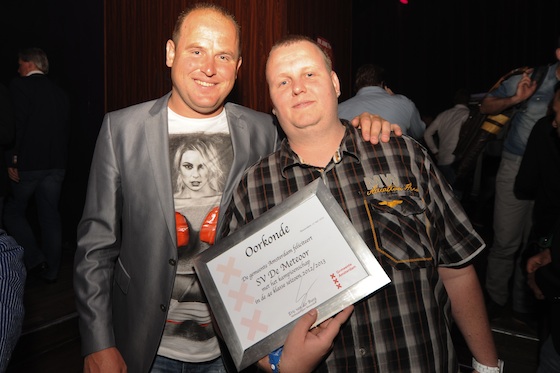 De Meteoor werd gehuldigd voor hun kampioenschap