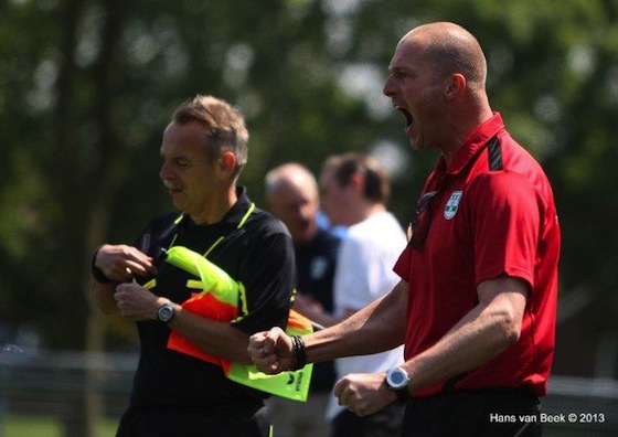 Foto Hans van Beek: Kranendonk heeft wat hij hebben wil. Een snelle voorsprong.