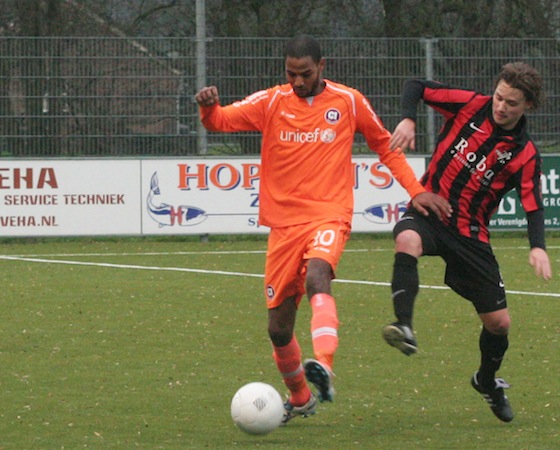 Giovanni Leeflang zorgde voor de enige treffer van Abcoude