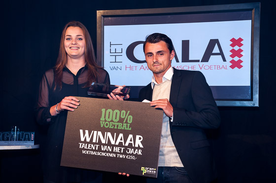 Talent van het jaar bij de vrouwen Eshly Bakker met Daryl van Mieghem