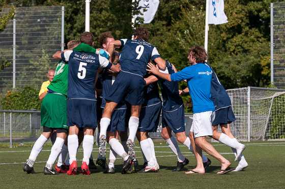 Foto Jeroen de Kock: Swift vet feest nadat de beslissende penalty er in is gegaan