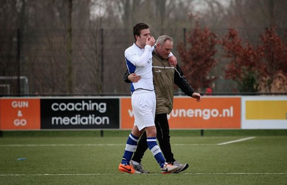 Foto Jose Mol: Jordy de Visser brak zijn neus tegen De Meern