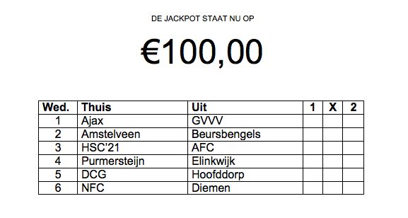 Afbeelding HAV Poule #24