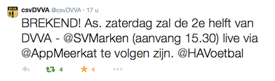 Twitter DVVA Meerkat