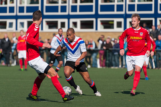 Pancratius - DCG is de enige derby die op de openingsdag in 2B gespeeld zal worden. Foto: Jeroen de Kock